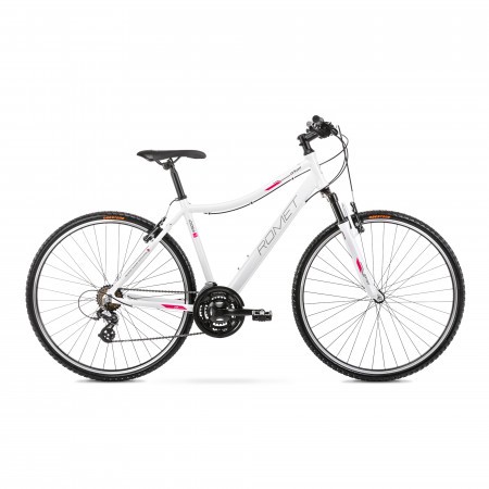Bicicleta de Trekking pentru femei Romet Orkan D Alb/Violet 2022