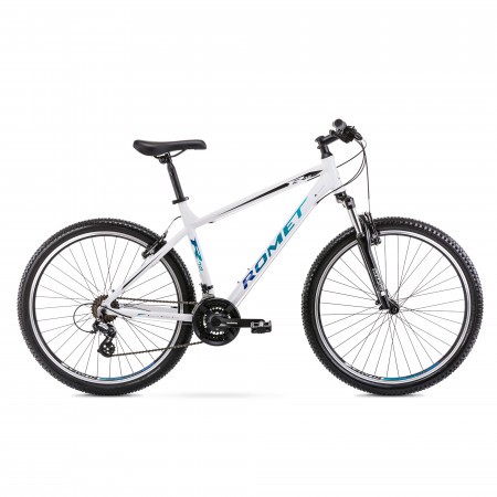 Bicicleta de Munte pentru barbati Romet Rambler R7.0 Alb/Negru/Albastru 2022