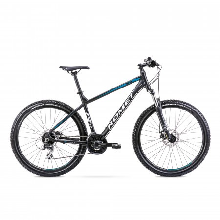 Bicicleta de Munte pentru barbati Romet Rambler R7.2 Negru/Turcoaz/Argintiu 2022