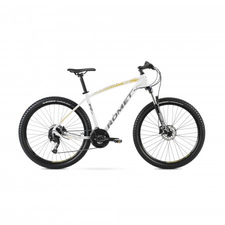 Bicicleta de Munte pentru barbati Romet Rambler R7.3 Alb/Auriu 2023