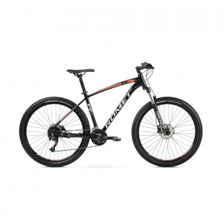 Bicicleta de Munte pentru barbati Romet Rambler R7.4 Negru/Portocaliu 2022