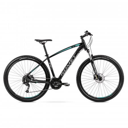 Bicicleta de Munte pentru barbati Romet Rambler R9.3 Negru/Turcoaz/Gri 2023