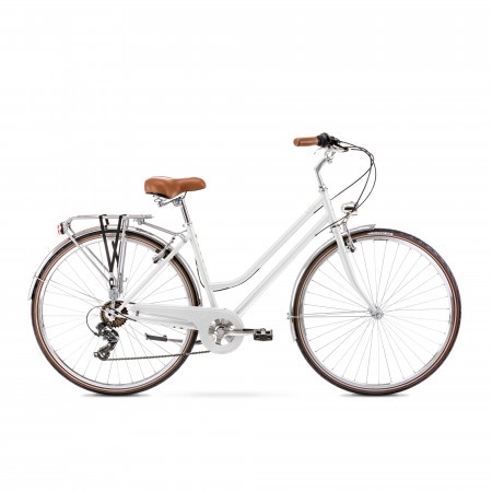 Bicicleta de Oras pentru femei Romet Vintage Eco D Alb 2022
