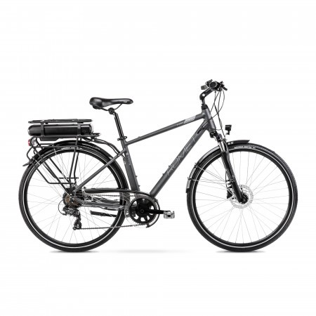 Bicicleta Electrica pentru barbati Romet Wagant RM 1 Grafit/Argintiu 2022