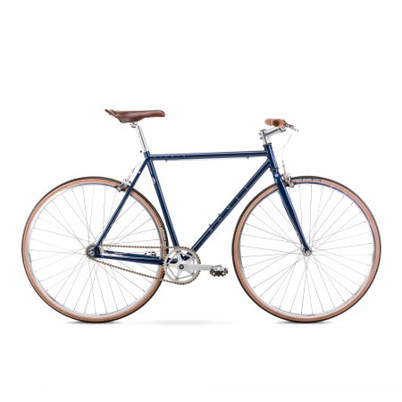 Bicicleta de Oras pentru barbati Romet Wicher Skid Albastru inchis 2022