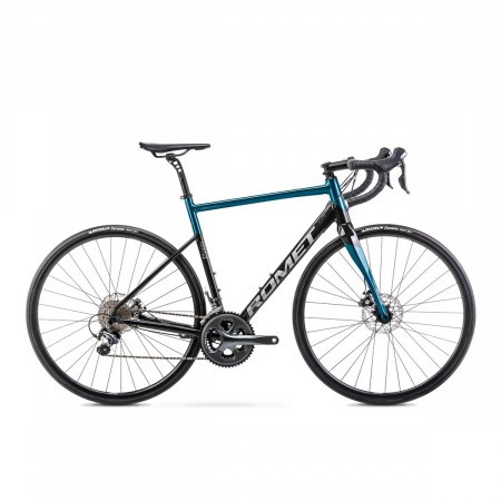 Bicicleta de sosea Romet Huragan 4 Disc Negru/Albastru 2023