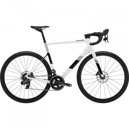 Bicicleta de sosea Cannondale SuperSix EVO Carbon Disc Force eTap AXS Alb/Negru 2020