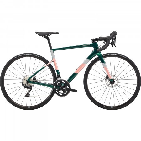 Bicicleta de sosea pentru femei Cannondale SuperSix EVO Carbon Disc 105 Verde 2020