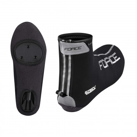 Huse pantofi ciclism Force neopren marimea M Negru