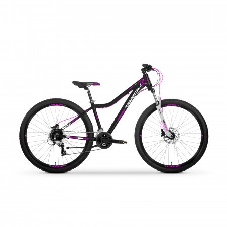 Bicicleta de munte pentru femei Tabou Venom 4.0 W 27.5 15 Negru/Roz 2023 [Model de Test]