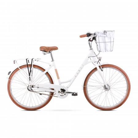 Bicicleta de oras pentru femei Romet Pop Art 26 Clasic Alb 2022
