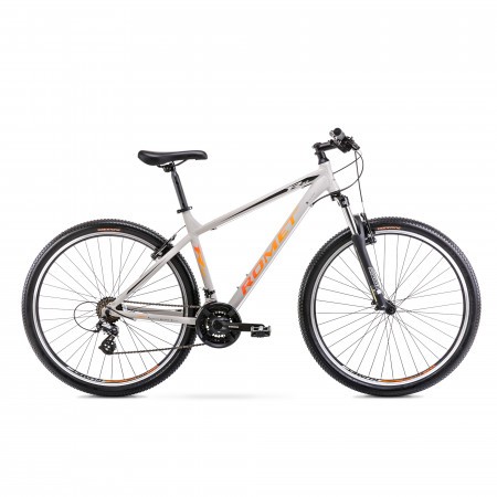 Bicicleta de munte pentru barbati Romet Rambler R9.0 Gri/Negru/Portocaliu 2022