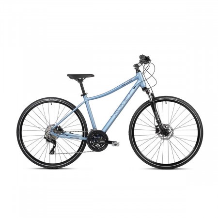 Bicicleta de trekking pentru femei Romet Orkan 7 D Albastru/Negru 2023