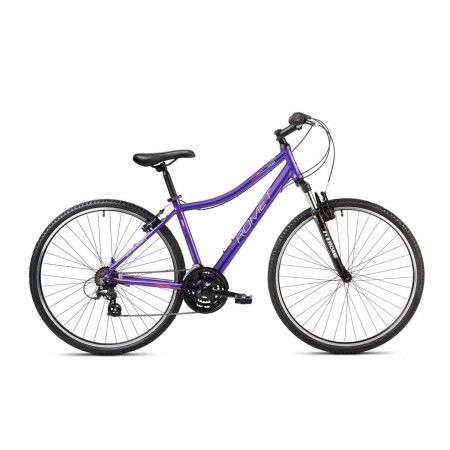 Bicicleta de trekking pentru femei Romet Orkan D Lite Violet/Roz 2023