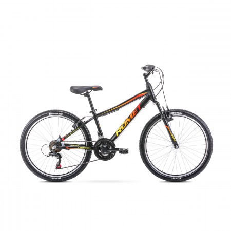 Bicicleta pentru copii Romet Rambler 24 Negru 2020 [Produs Buy Back]
