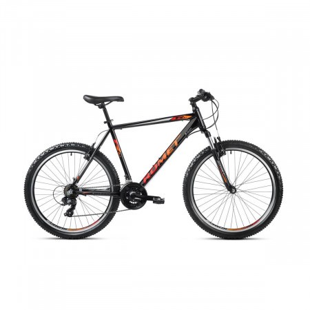 Bicicleta de munte pentru barbati Romet Rambler R6.1 Negru/Portocaliu/Rosu 2023