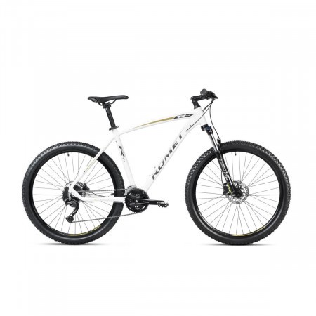 Bicicleta de munte pentru barbati Romet Rambler R7.4 Alb/Galben 2023