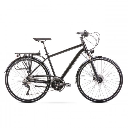 Bicicleta de trekking/oras pentru barbati Romet Wagant 10 Negru 2020