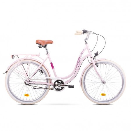 Bicicleta de oras pentru femei Romet Angel 26 3 Roz 2019