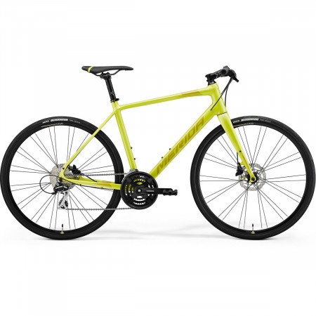 Bicicleta cursiera pentru Unisex Merida Speeder 100 Lime Deschis/Galben 2021