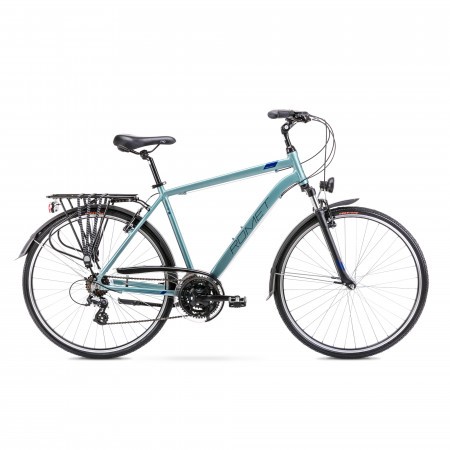 Bicicleta de trekking pentru barbati Romet Wagant 1 Argintiu/Albastru 2023
