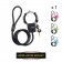 Antifurt Master Lock cablu cu catuse 1m x 8mm - diverse culori