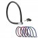 Antifurt Master Lock cablu cu cheie 550 x 6mm - diverse culori