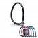 Antifurt Master Lock cablu cu cifru diverse culori 550 x 6mm