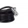 Antifurt cablu spiralat cu cheie Romet 87302 1500 x 8 mm Negru 3