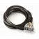 Antifurt cablu spiralat cu cifru Romet 87502 1200 x 6 mm PIN Negru 2