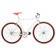 Bicicleta Fixie flip-flop hub Deoras Alb/rosu